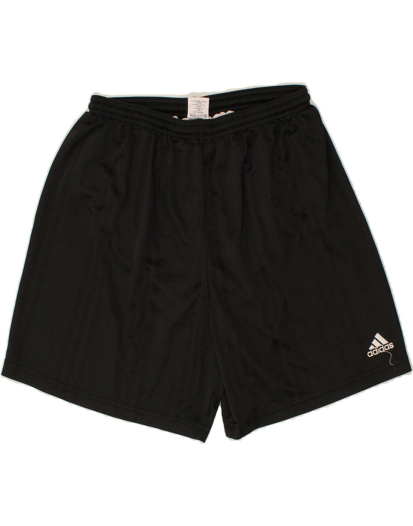 ADIDAS Mens Sport Shorts XL Black Striped Polyester | Vintage Adidas | Thrift | Second-Hand Adidas | Used Clothing | Messina Hembry 