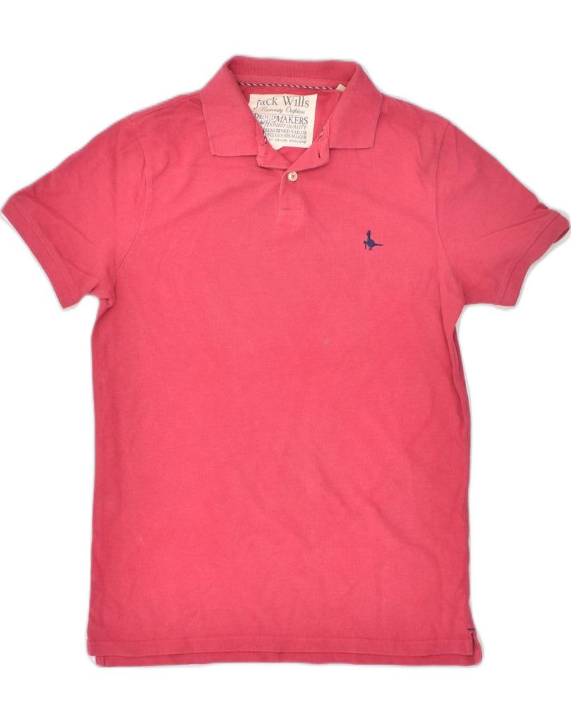 JACK WILLS Mens Polo Shirt Small Pink Cotton | Vintage Jack Wills | Thrift | Second-Hand Jack Wills | Used Clothing | Messina Hembry 