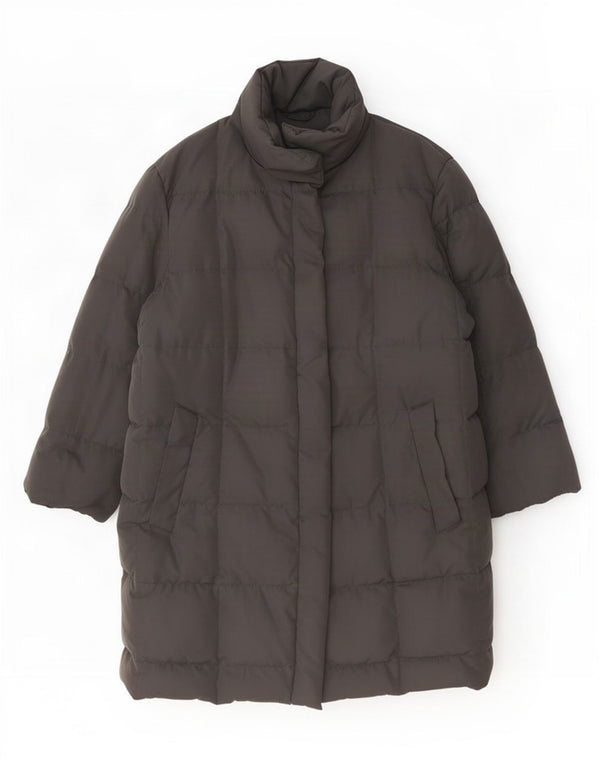 Allegri Womens Hooded Oversized Padded Coat IT 44 Medium Grey Polyester