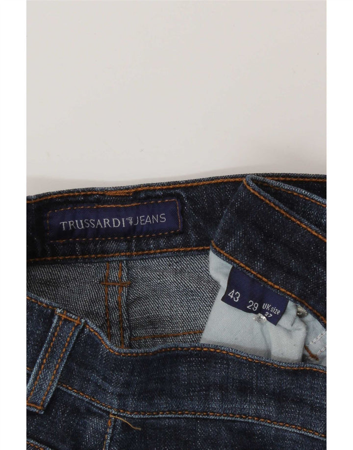 Trussardi Womens Straight Jeans W27 L34 Navy Blue