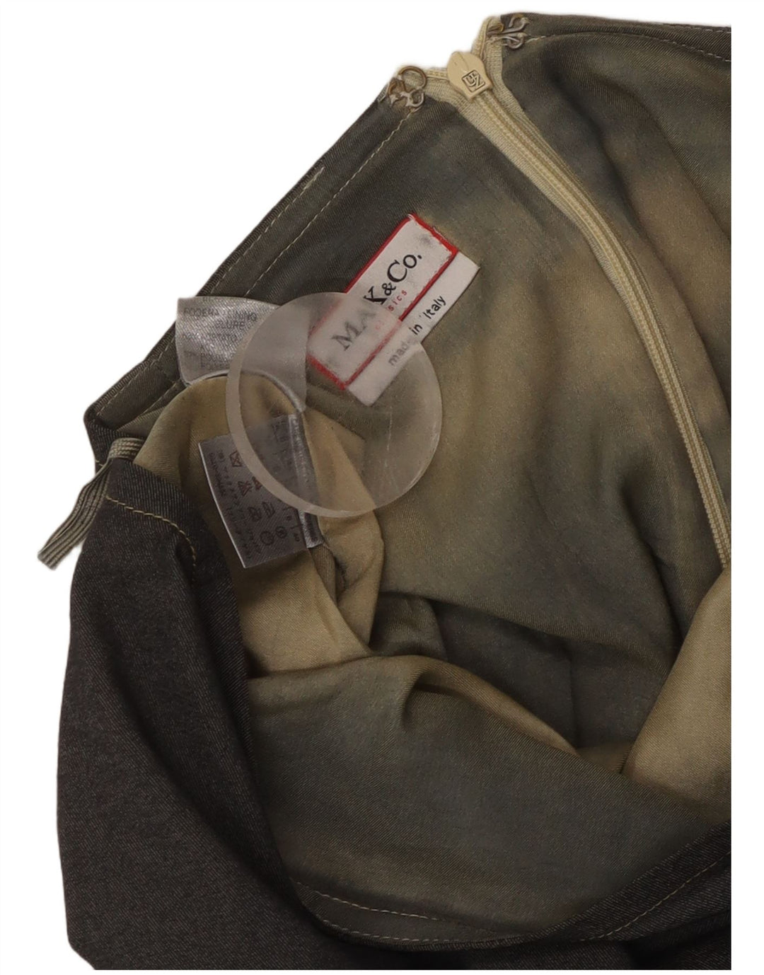 Max & Co. Womens Pencil Skirt UK 8 Small W28  Grey Acetate