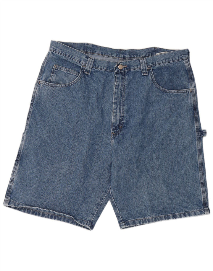 Wrangler Mens Carpenter Denim Shorts W38 XL Blue Cotton