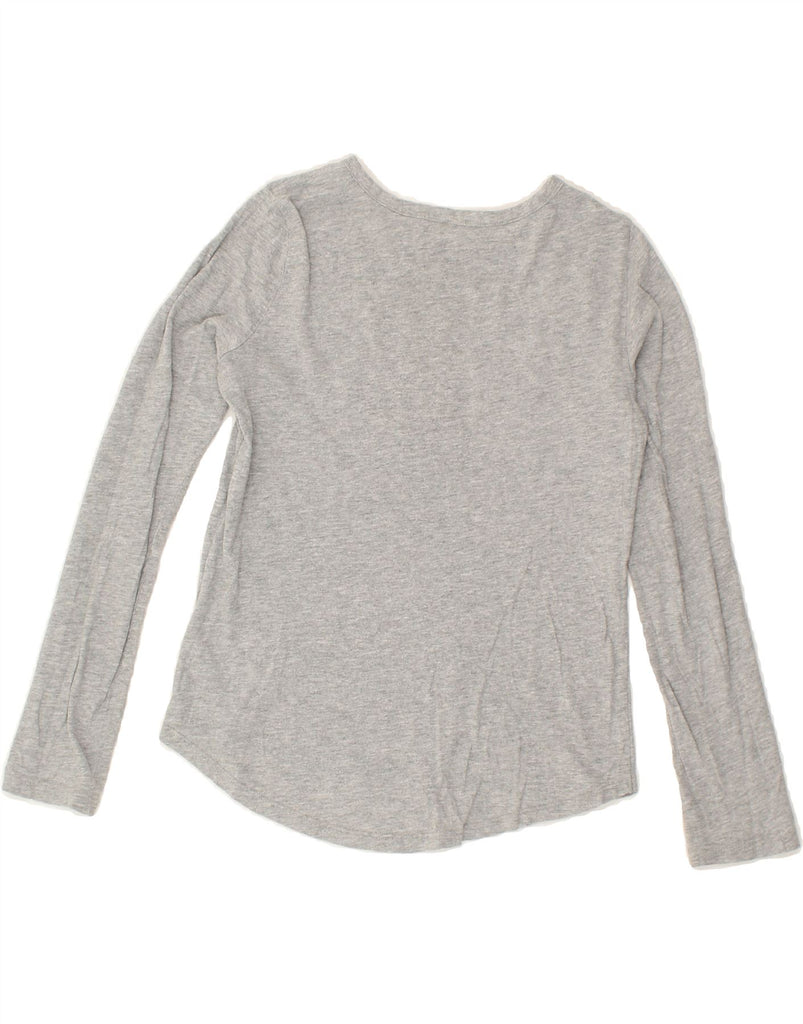 GAP Girls Graphic Top Long Sleeve 11-12 Years Medium Grey Cotton | Vintage Gap | Thrift | Second-Hand Gap | Used Clothing | Messina Hembry 