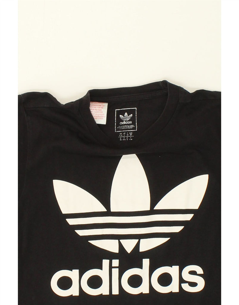 ADIDAS Boys Graphic T-Shirt Top 11-12 Years Black | Vintage Adidas | Thrift | Second-Hand Adidas | Used Clothing | Messina Hembry 