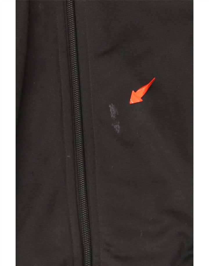 REEBOK Mens Graphic Tracksuit Top Jacket Medium Black Polyester