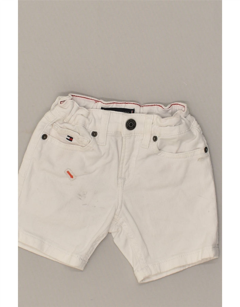 TOMMY HILFIGER Boys Denim Shorts 3-4 Years W20  White Cotton | Vintage Tommy Hilfiger | Thrift | Second-Hand Tommy Hilfiger | Used Clothing | Messina Hembry 