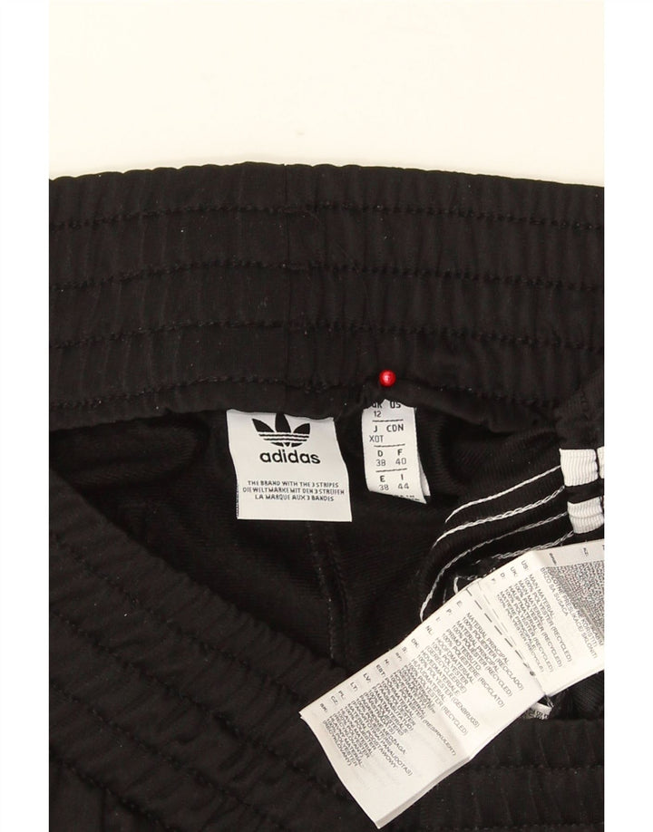 ADIDAS Womens Sport Shorts UK 12 Medium Black Polyester