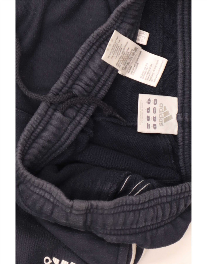 Adidas Mens Tracksuit Trousers Joggers Medium Navy Blue Cotton