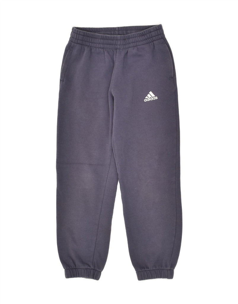 ADIDAS Boys Tracksuit Trousers Joggers 9-10 Years Navy Blue Cotton | Vintage Adidas | Thrift | Second-Hand Adidas | Used Clothing | Messina Hembry 