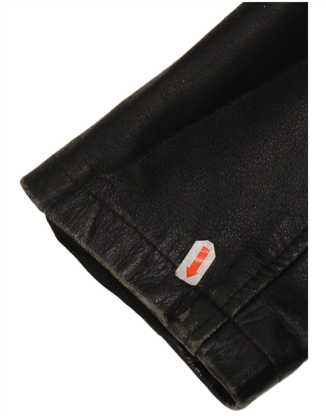 Vintage Mens Leather Jacket IT 50 XL Black Leather