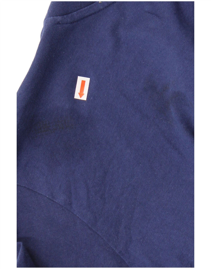 ADIDAS Mens T-Shirt Top Medium Navy Blue Cotton