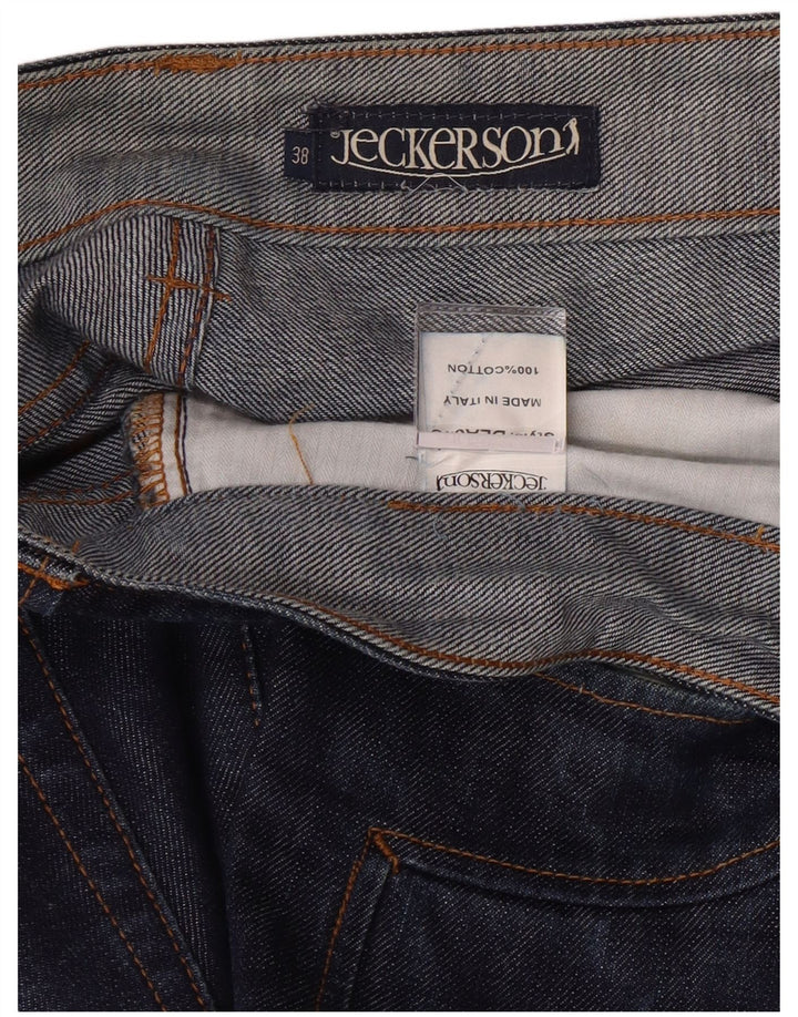 JECKERSON Mens Straight Jeans W38 L36 Blue Cotton
