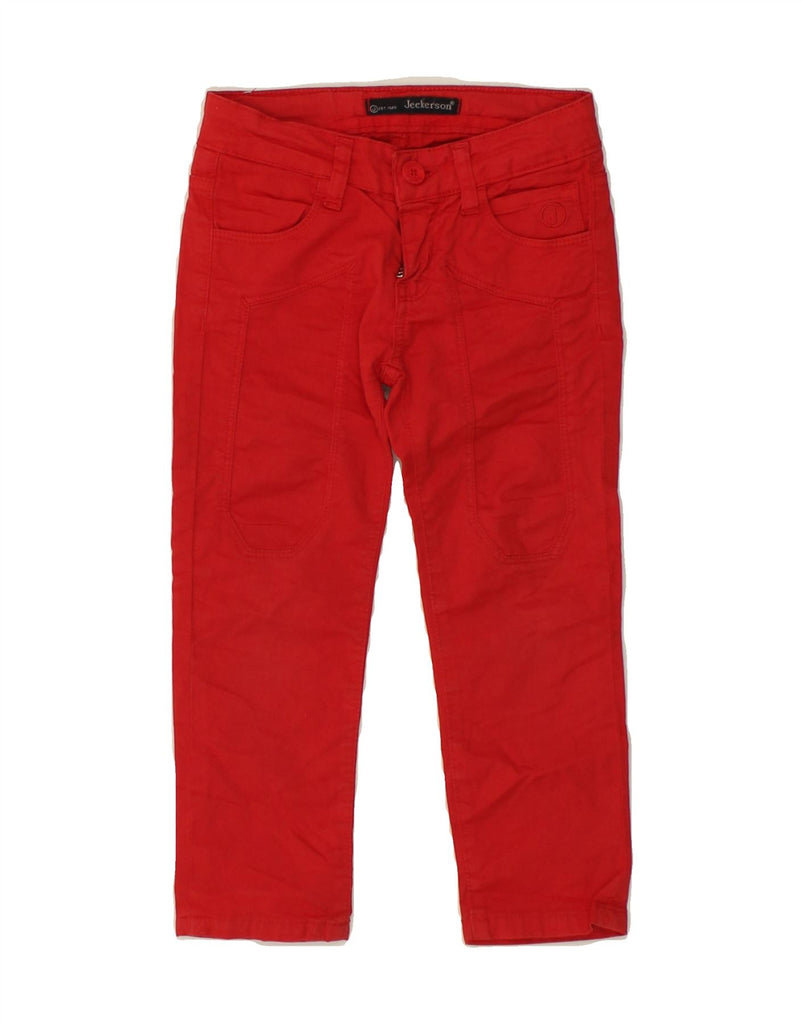 JECKERSON Baby Boys Straight Casual Trousers 18-24 Months W22 L16 Red | Vintage Jeckerson | Thrift | Second-Hand Jeckerson | Used Clothing | Messina Hembry 