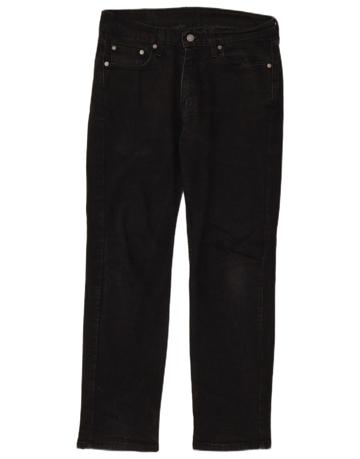 Levi's Mens 514 Straight Jeans W30 L30 Black Cotton