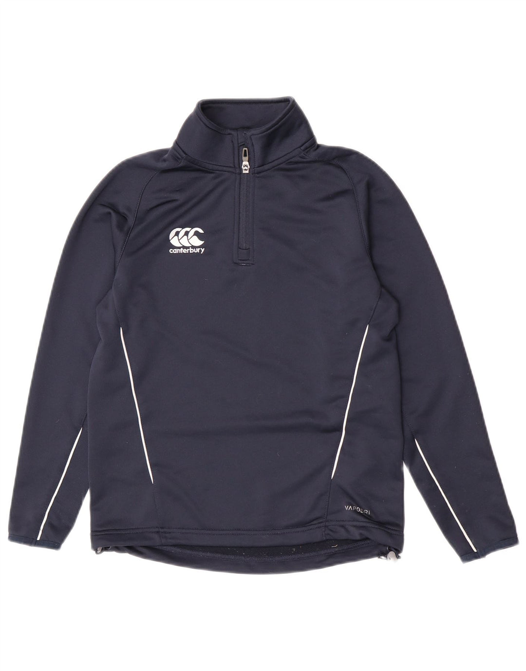 Canterbury Boys Zip Neck Sweatshirt Jumper 11-12 Years Navy Blue Polyester