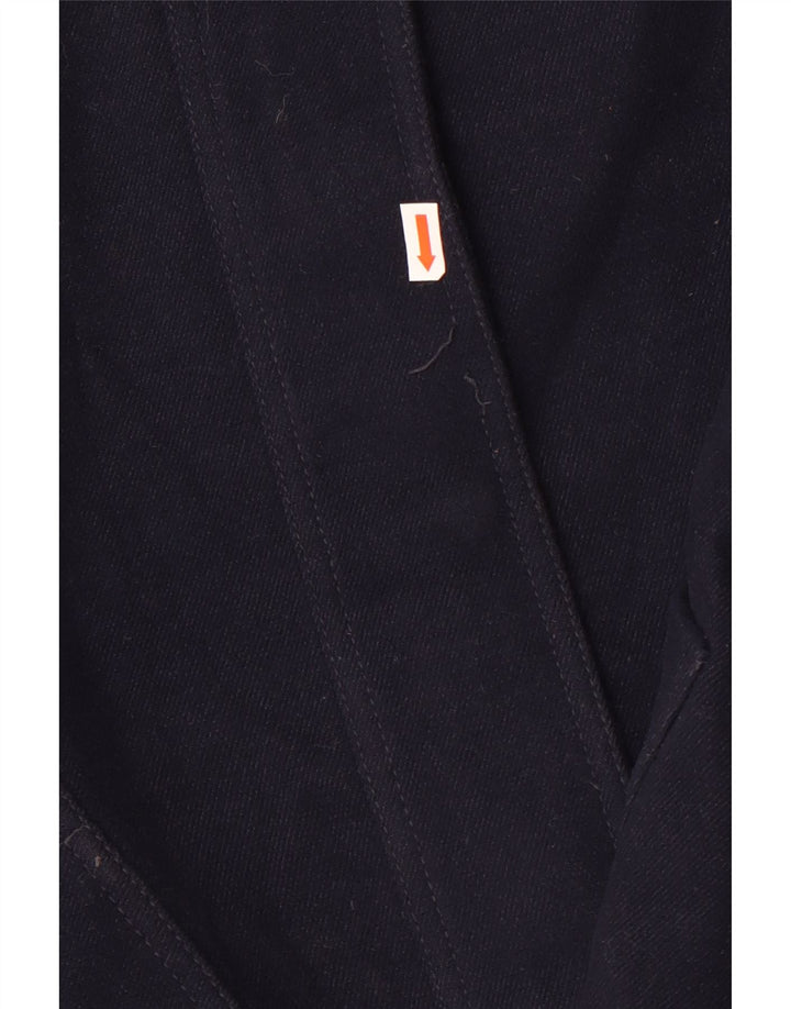 Topshop Womens Hooded Oversized Parka Jacket UK 10 Small Navy Blue
