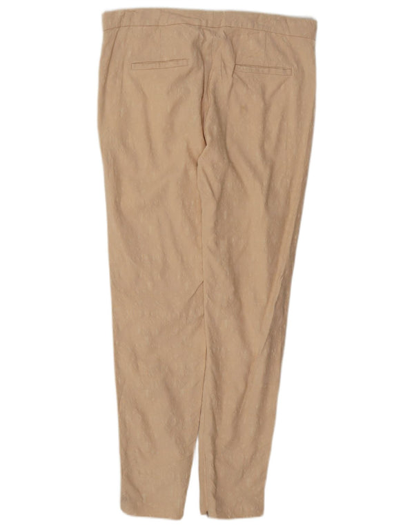 Zara Womens Tapered Chino Trousers Medium W28 L28 Beige Viscose