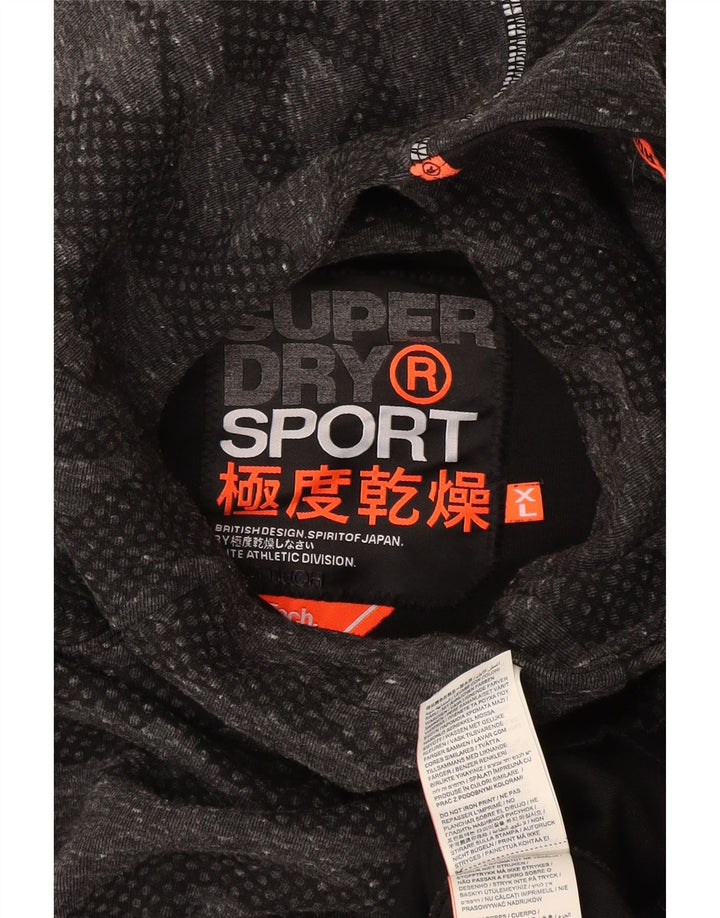 Superdry Womens Graphic Full Tracksuit UK 18 XL  Grey Camouflage Polyester