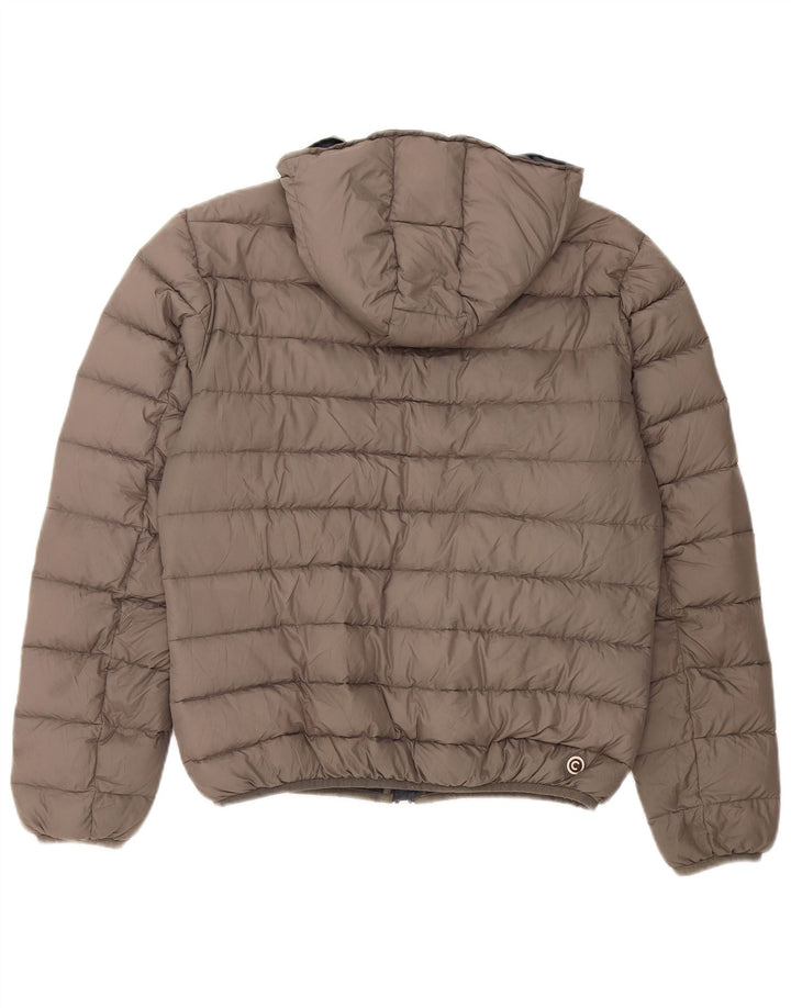 Colmar Womens Hooded Padded Jacket IT 44 Medium Grey Polyester