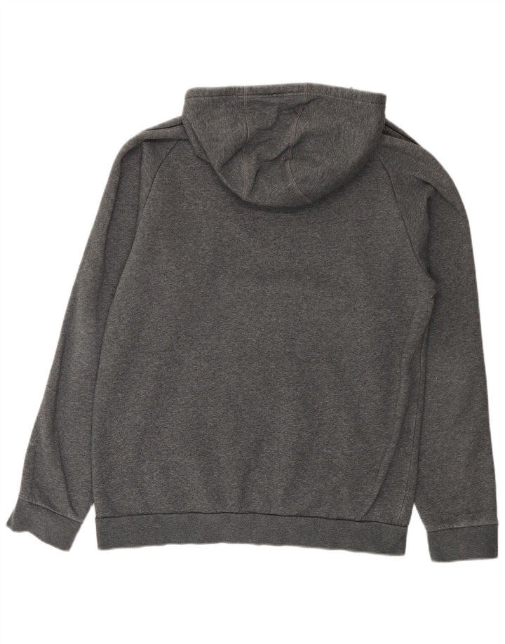 Adidas Mens Hoodie Jumper Large Grey Cotton