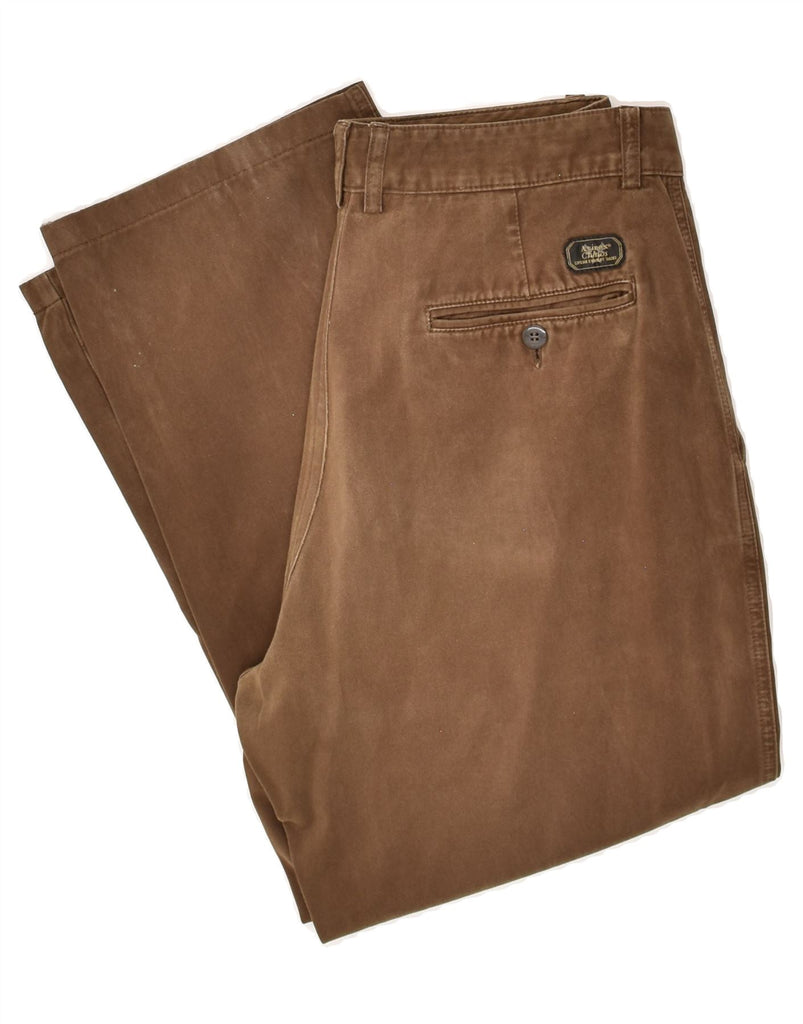 AVIREX Mens Straight Chino Trousers W36 L25 Brown Cotton | Vintage Avirex | Thrift | Second-Hand Avirex | Used Clothing | Messina Hembry 