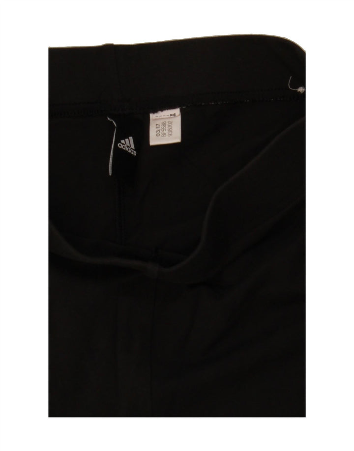 ADIDAS Womens Graphic Leggings UK 4 XS Black Vintage Adidas and Second-Hand Adidas from Messina Hembry 
