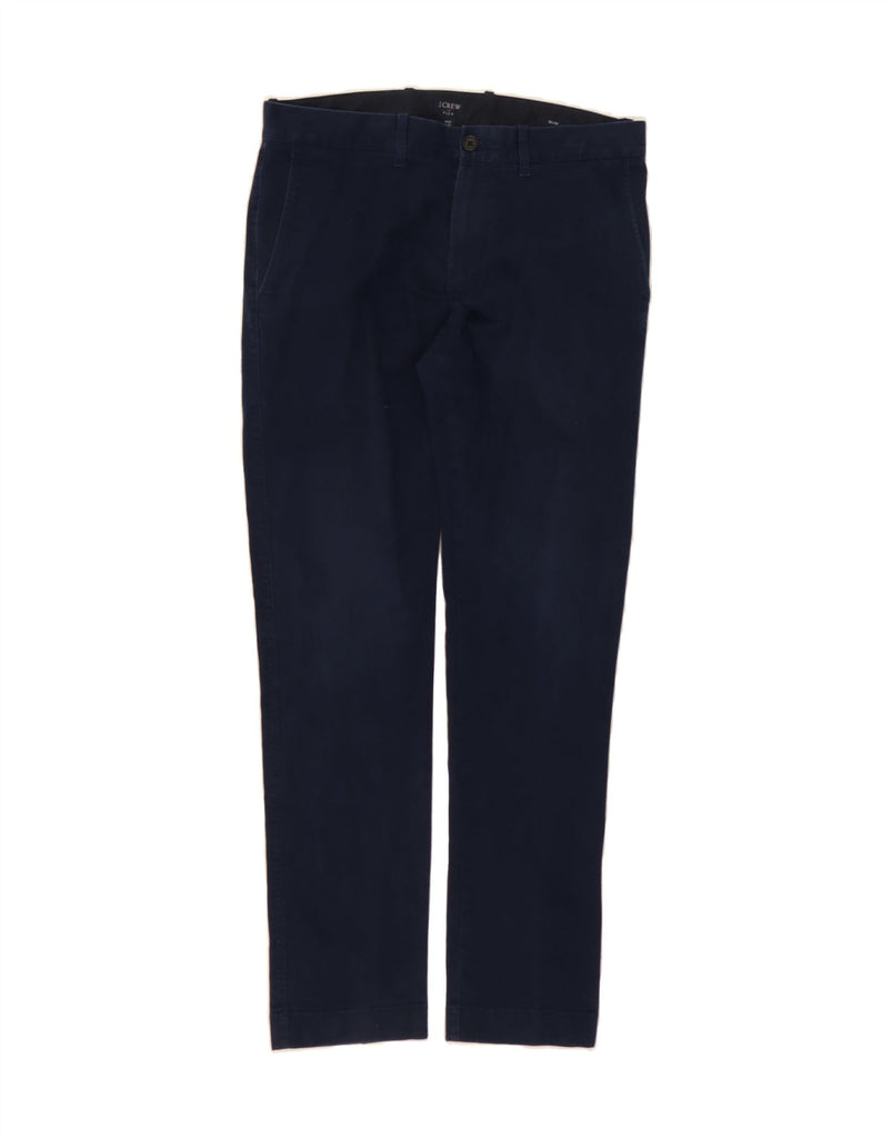 J. CREW Mens Flex Slim Chino Trousers W32 L32 Navy Blue Cotton Vintage J. Crew and Second-Hand J. Crew from Messina Hembry 