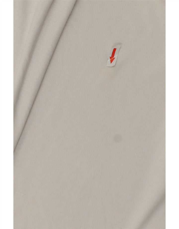 Ted Baker Mens Polo Shirt Size 5 XL White Cotton