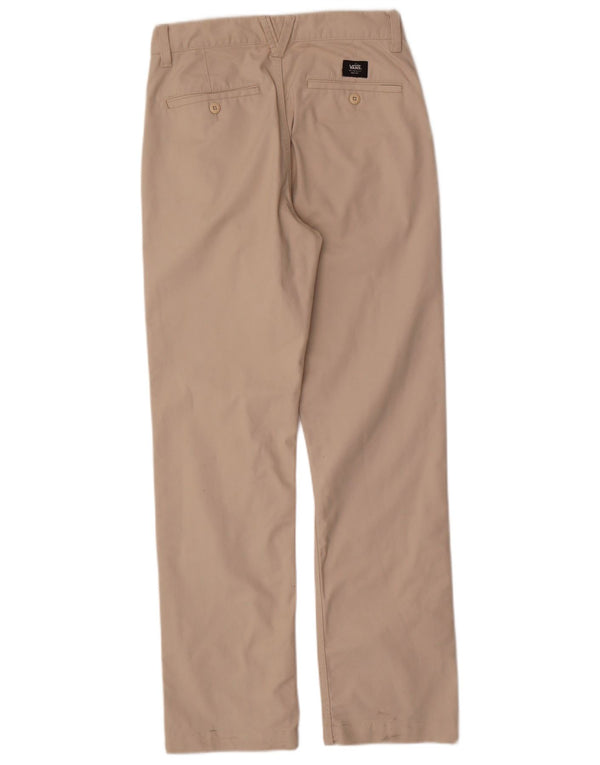 VANS Mens Relaxed Fit Chino Trousers W28 L30  Beige Polyester