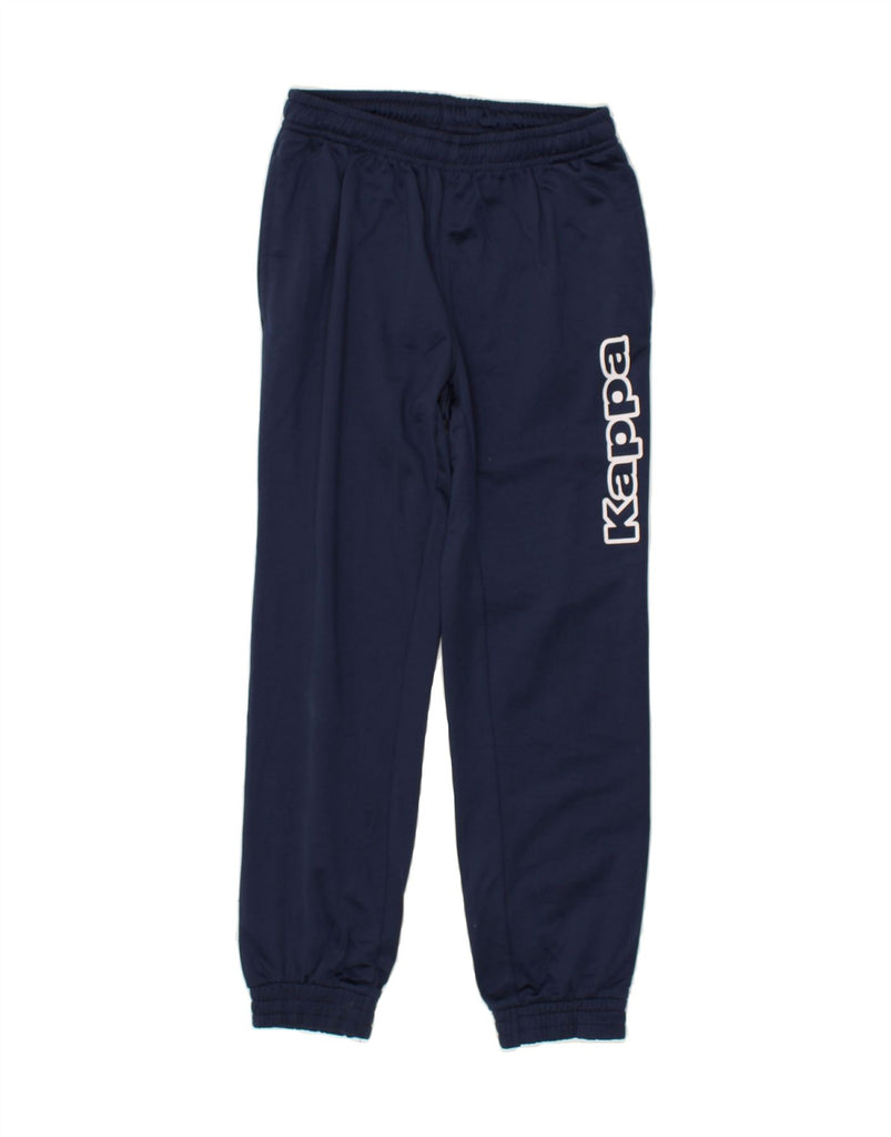 KAPPA Boys Graphic Tracksuit Trousers Joggers 11-12 Years Navy Blue | Vintage Kappa | Thrift | Second-Hand Kappa | Used Clothing | Messina Hembry 