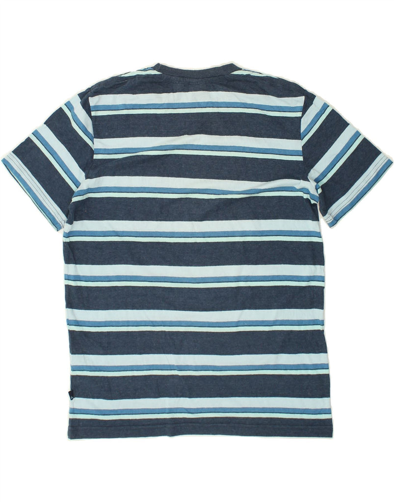 QUIKSILVER Mens Slim T-Shirt Top XL Blue Striped Cotton | Vintage Quiksilver | Thrift | Second-Hand Quiksilver | Used Clothing | Messina Hembry 