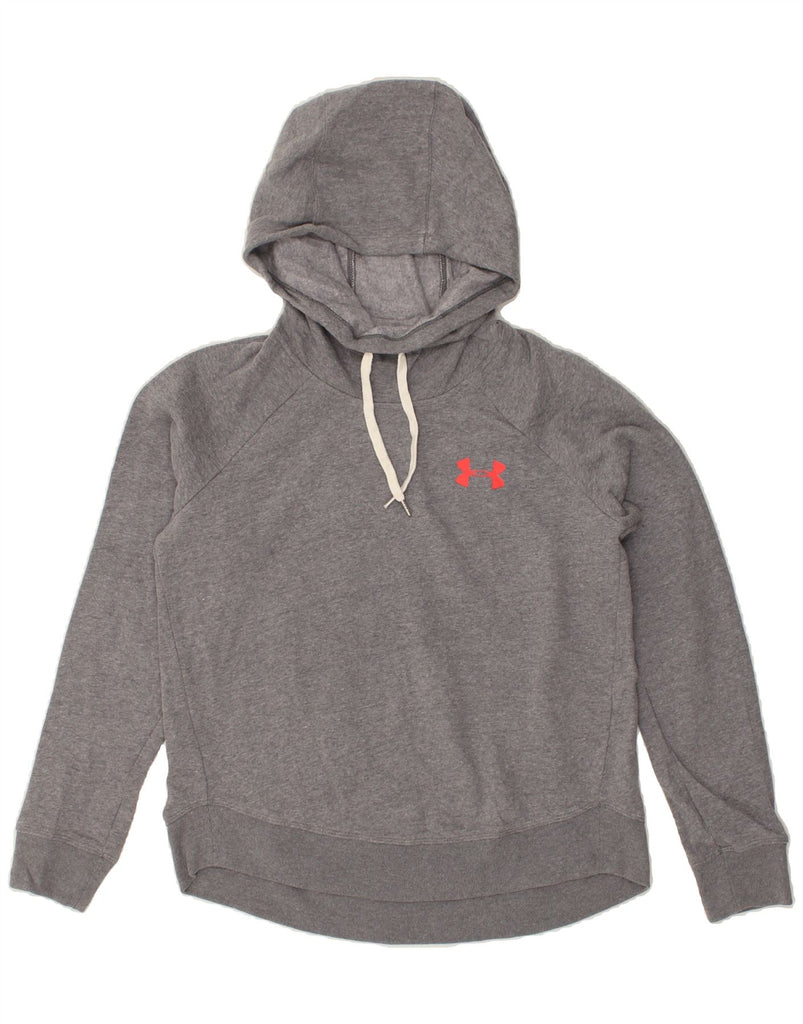 UNDER ARMOUR Womens Hoodie Jumper UK 10 Small Grey | Vintage Under Armour | Thrift | Second-Hand Under Armour | Used Clothing | Messina Hembry 