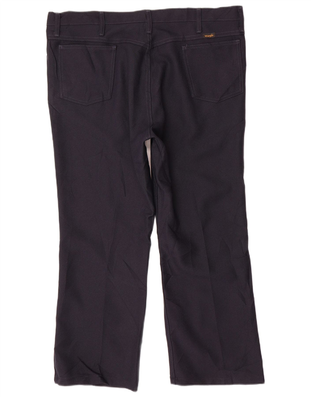 WRANGLER Mens Straight Casual Trousers W40 L27  Navy Blue Polyester