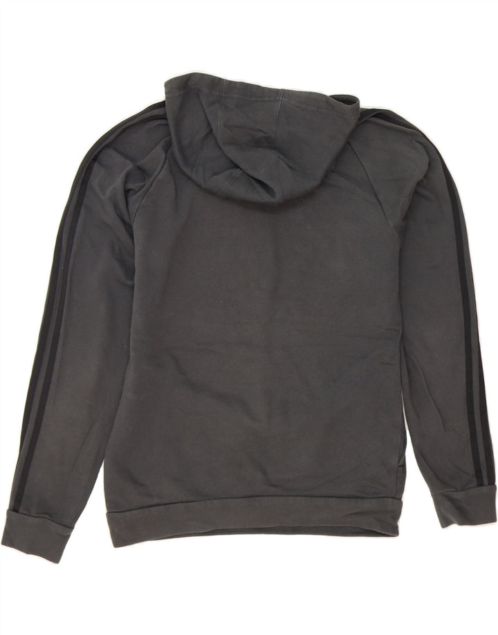 ADIDAS Mens Graphic Hoodie Jumper Small Grey Cotton Vintage Adidas and Second-Hand Adidas from Messina Hembry 