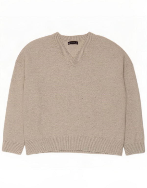 Marks & Spencer Mens V-Neck Jumper Sweater XL Grey Polyester