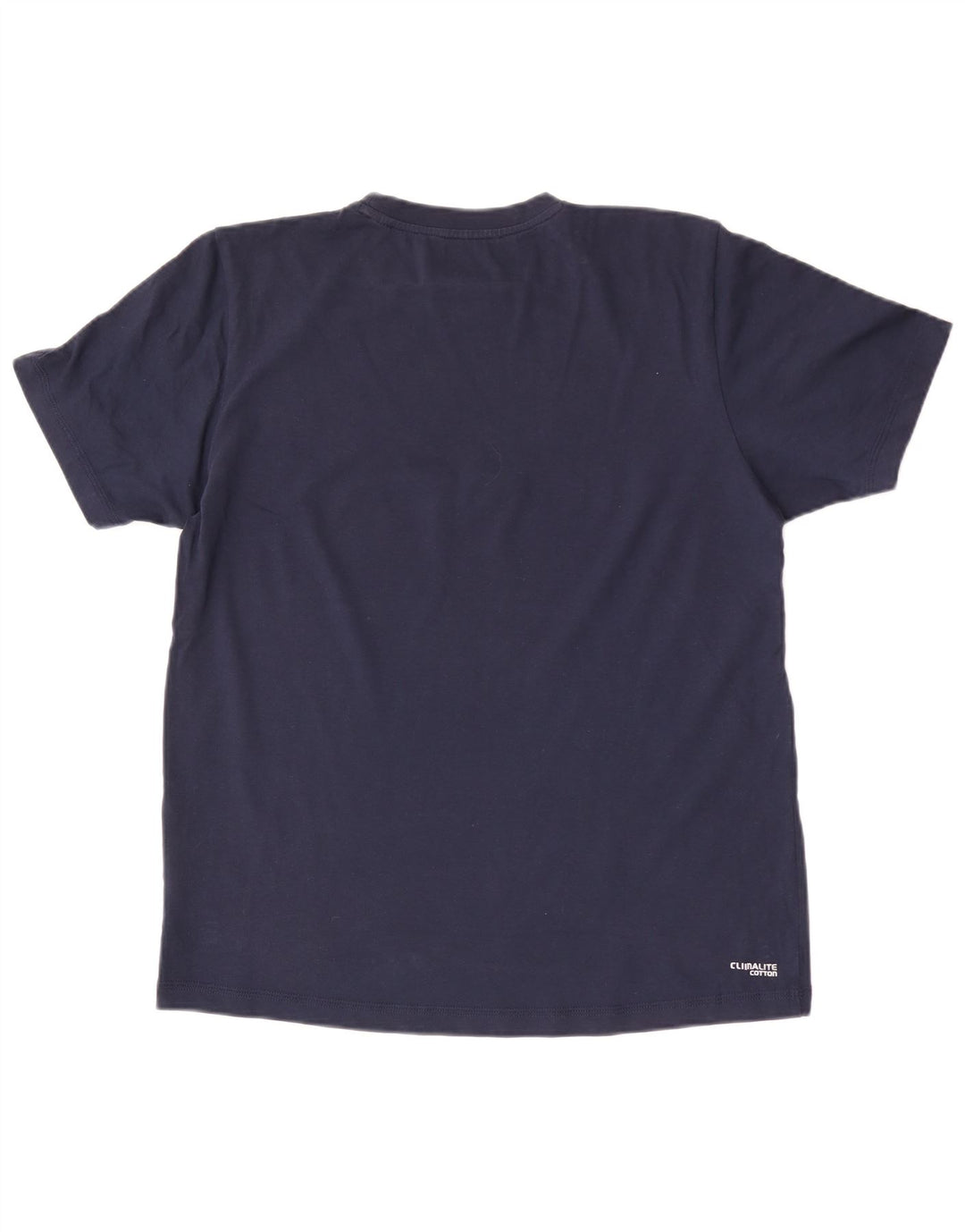 Adidas Mens Graphic T-Shirt Top Medium Navy Blue Cotton
