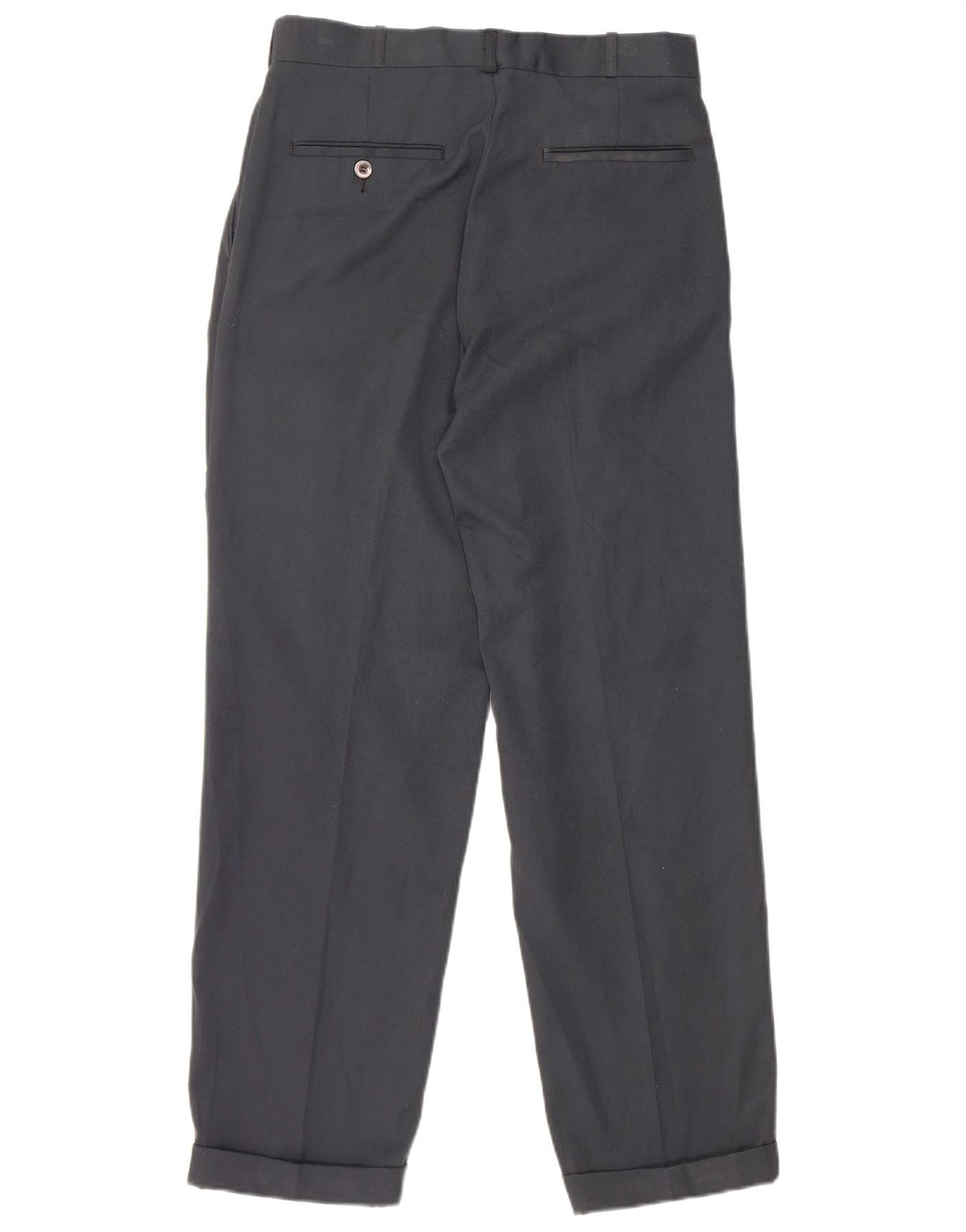 Farah Mens Pegged Suit Trousers W30 L28 Navy Blue Polyester