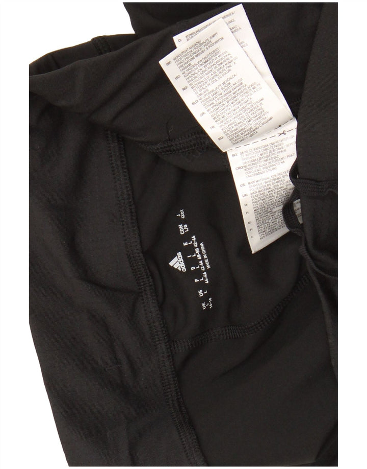 ADIDAS Womens Capri Tracksuit Trousers UK 16/18 Large  Black Polyester