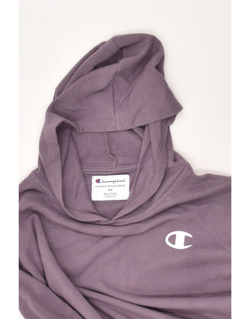 CHAMPION Womens Hoodie Jumper UK 14 Medium Purple | Vintage Champion | Thrift | Second-Hand Champion | Used Clothing | Messina Hembry 