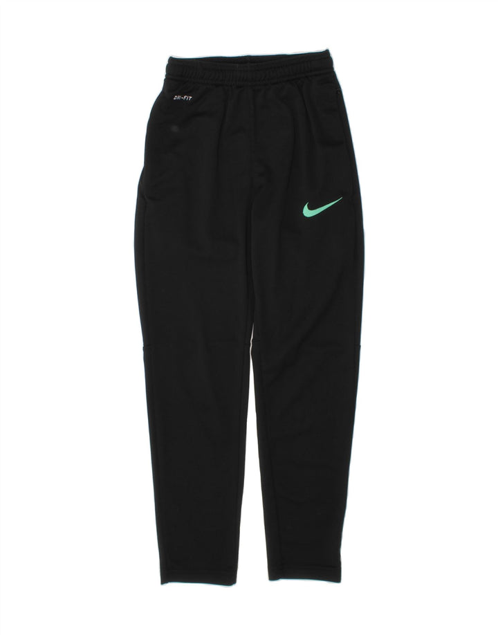 NIKE Girls Dri Fit Tracksuit Trousers 8-9 Years Small  Black Polyester Vintage Nike and Second-Hand Nike from Messina Hembry 