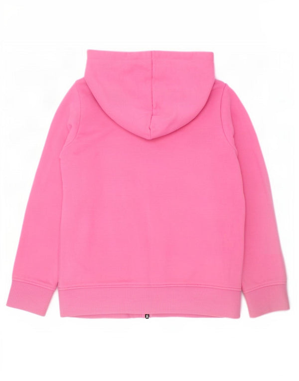 Joules Girls Zip Hoodie Sweater 5-6 Years Pink Cotton