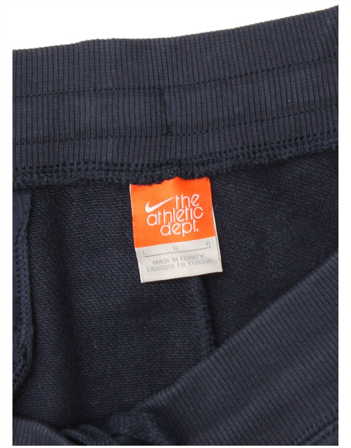 Nike Womens Tracksuit Trousers Large Navy Blue Cotton