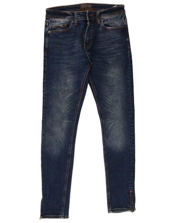 Zara Mens Skinny Jeans EU 38 Small W30 L29 Blue Cotton