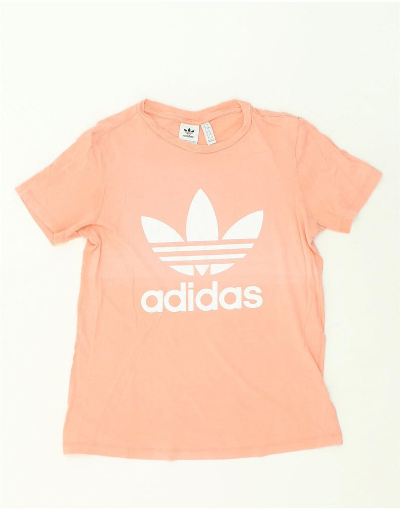 ADIDAS Womens Graphic T-Shirt Top UK 8 Small Pink | Vintage Adidas | Thrift | Second-Hand Adidas | Used Clothing | Messina Hembry 