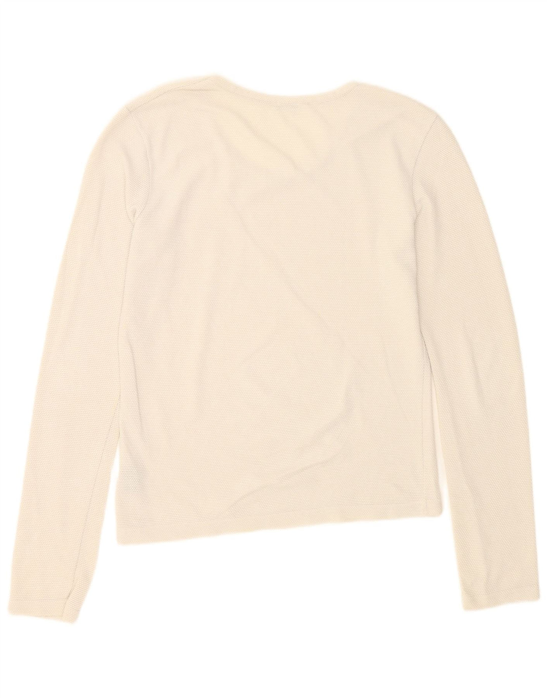 Guess Womens Top Long Sleeve UK 14 Large White