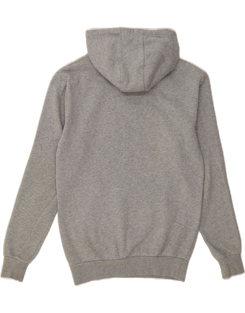 ELLESSE Womens Oversized Graphic Hoodie Jumper UK 8 Small  Grey Cotton Vintage Ellesse and Second-Hand Ellesse from Messina Hembry 