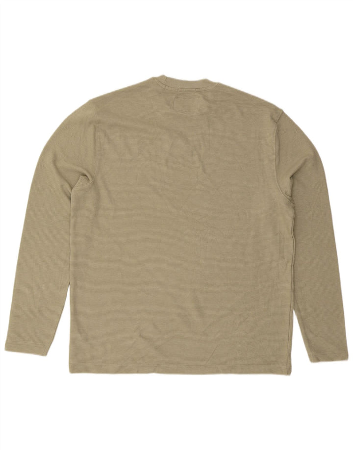 JACK WILLS Mens Relaxed Fit Top Long Sleeve Medium Green Cotton