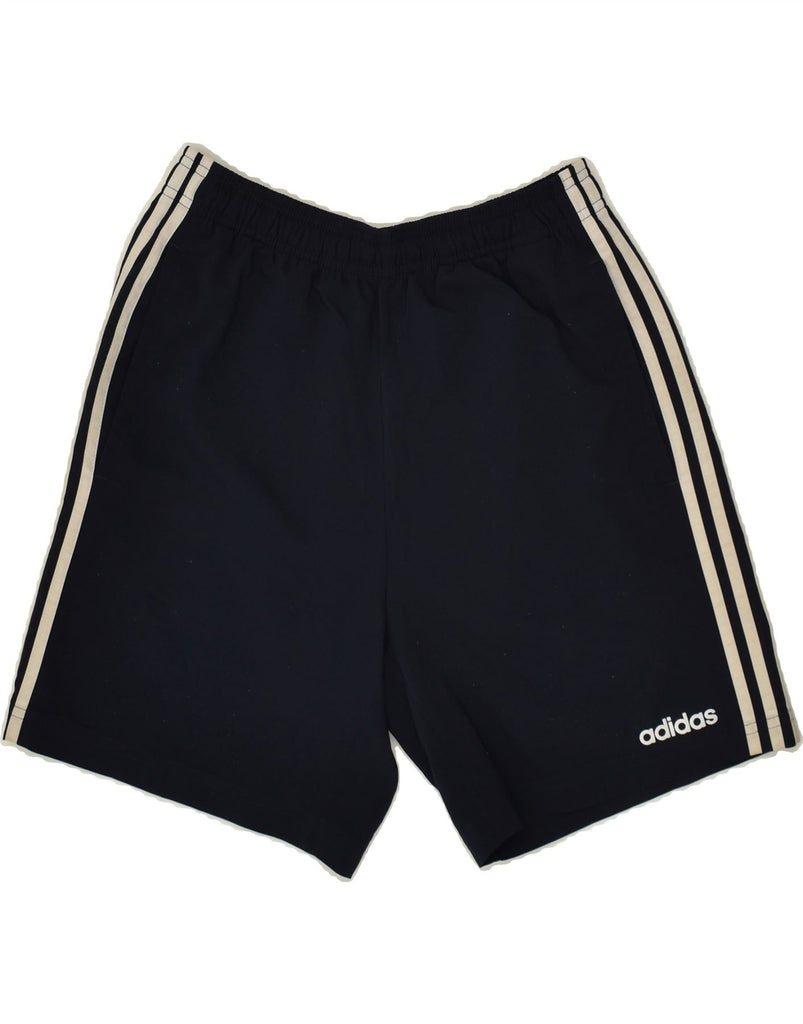 ADIDAS Mens Sport Shorts Small Navy Blue Polyester | Vintage Adidas | Thrift | Second-Hand Adidas | Used Clothing | Messina Hembry 