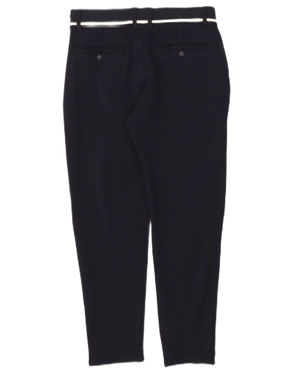 Zara Boys Slim Chino Trousers 13-14 Years W28 L25 Navy Blue Cotton