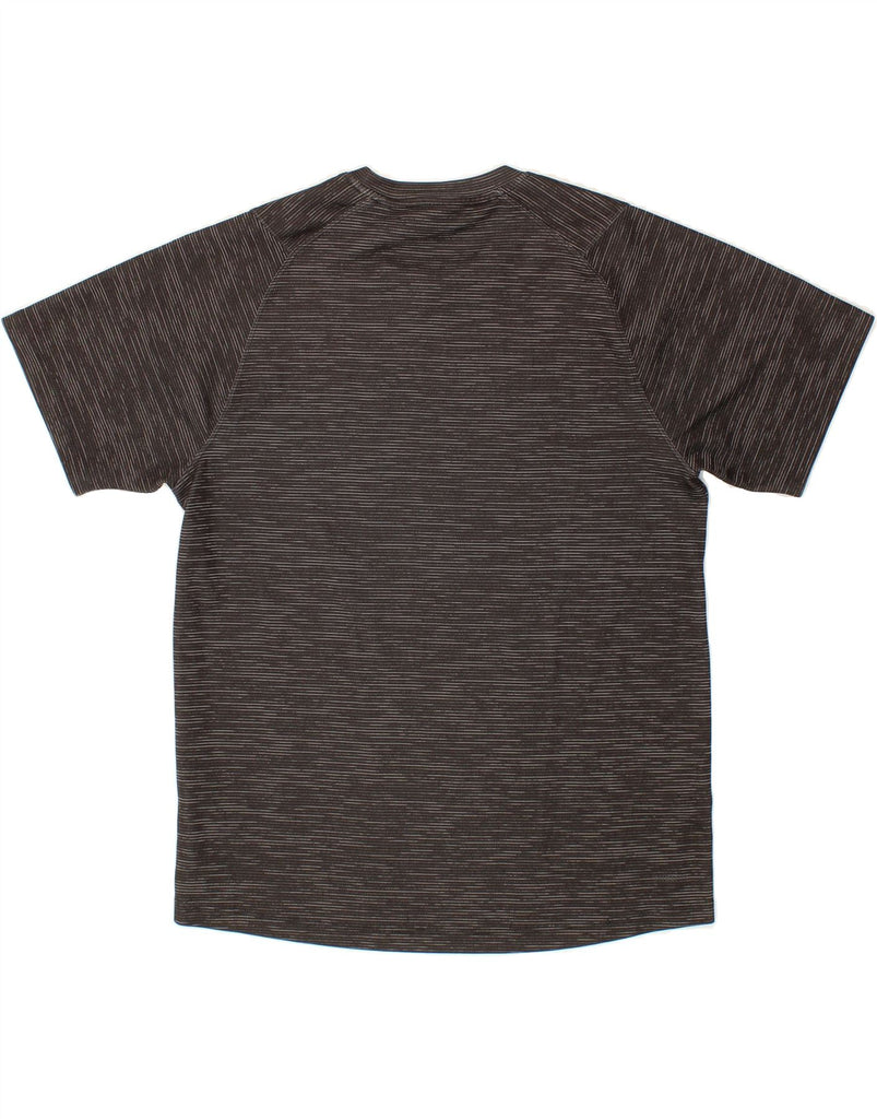 ADIDAS Mens Climalite T-Shirt Top Large Grey Pinstripe Polyester Vintage Adidas and Second-Hand Adidas from Messina Hembry 